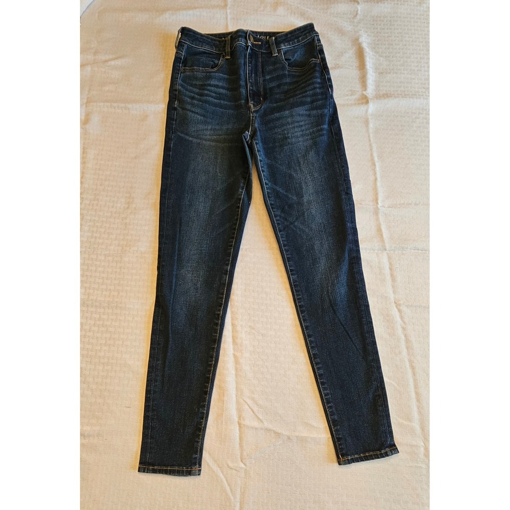 American Eagle Highest Rise Jegging Womens 6 Dark‎ Wash 360 Next Level Stretch
